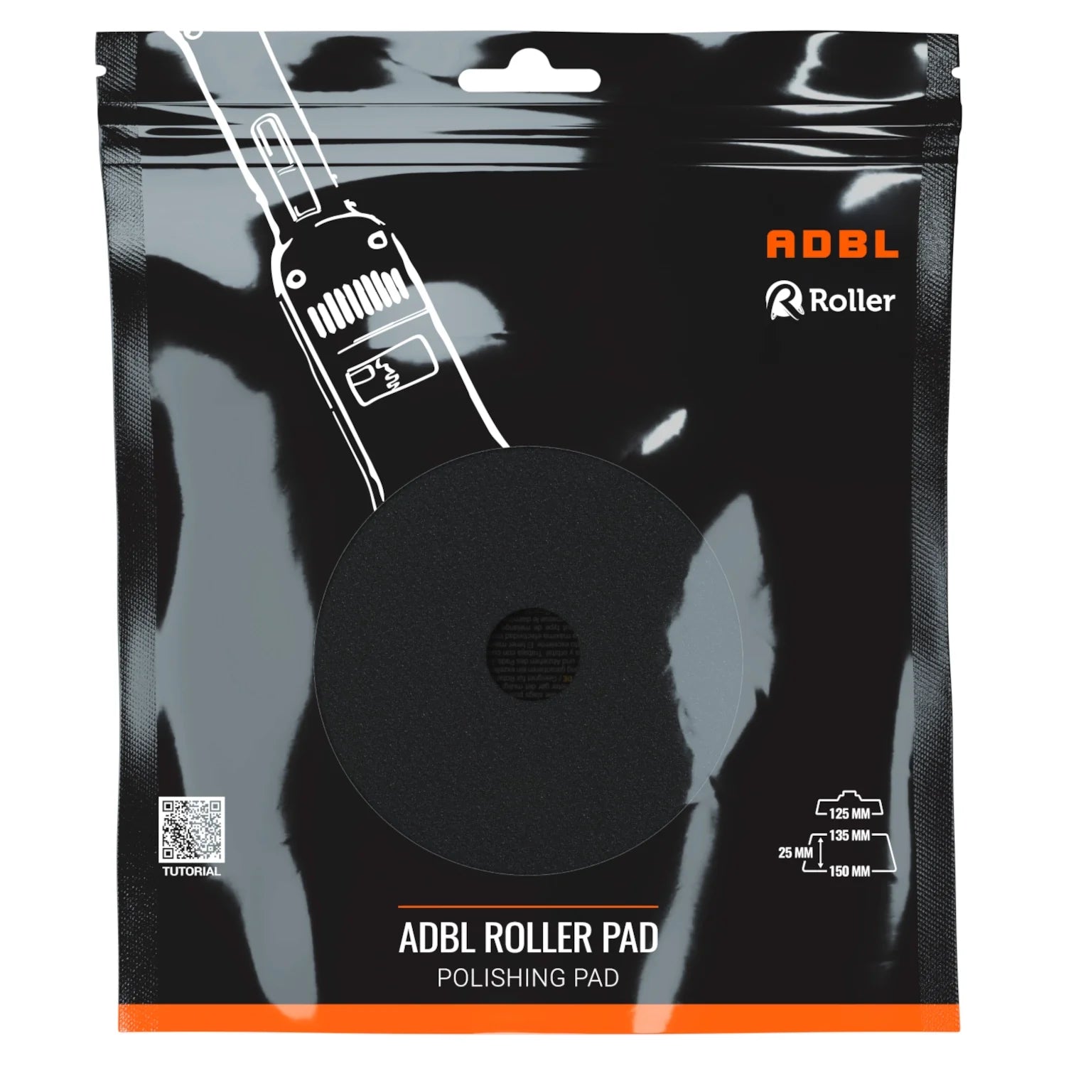 ADBL Roller Polierpad DA Finish 125mm
