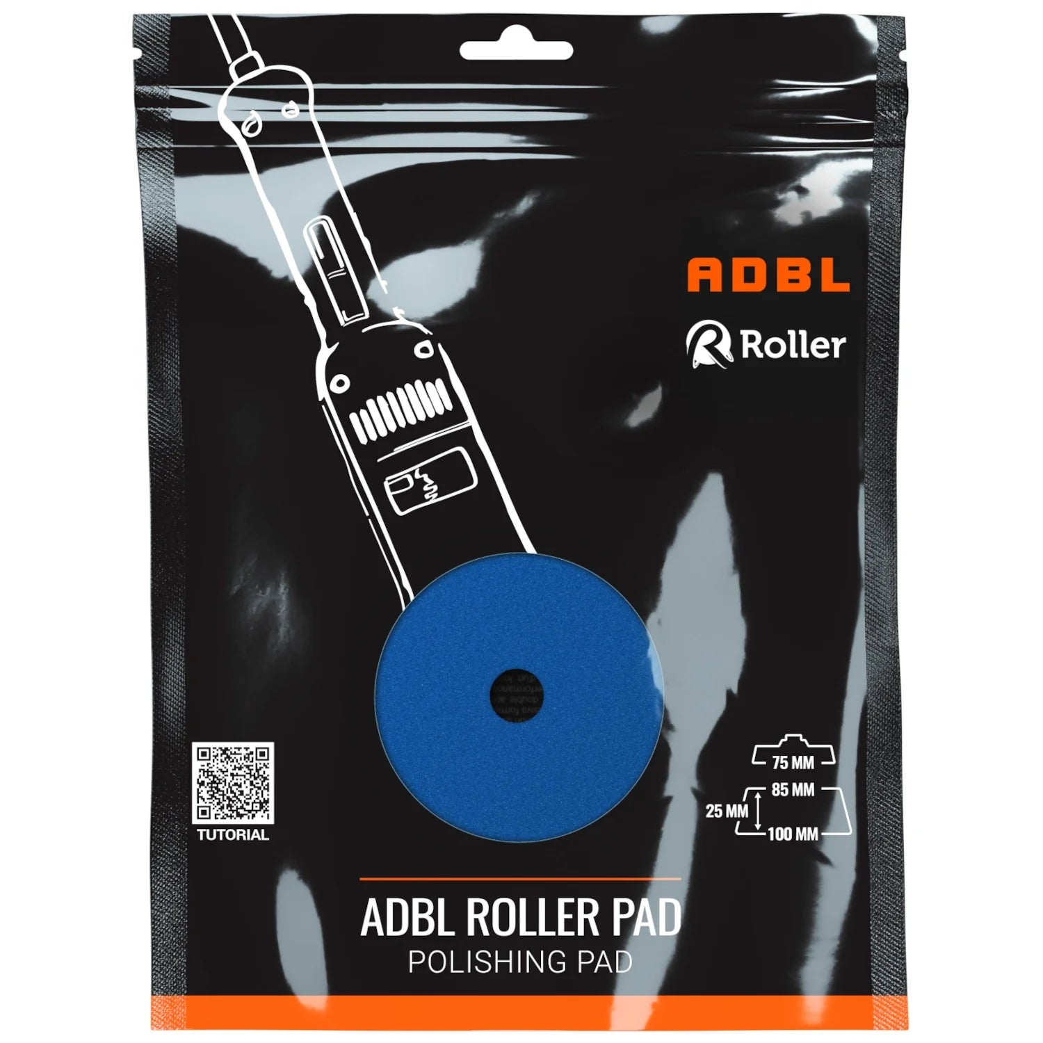 ADBL Roller Polierpad DA Hard Cut 75mm