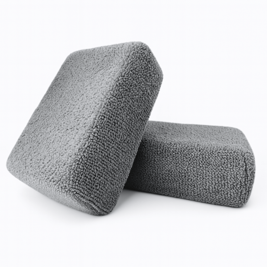 Pitstopstore Microfaser Versiegelungs Applikator Grau 2Stk.