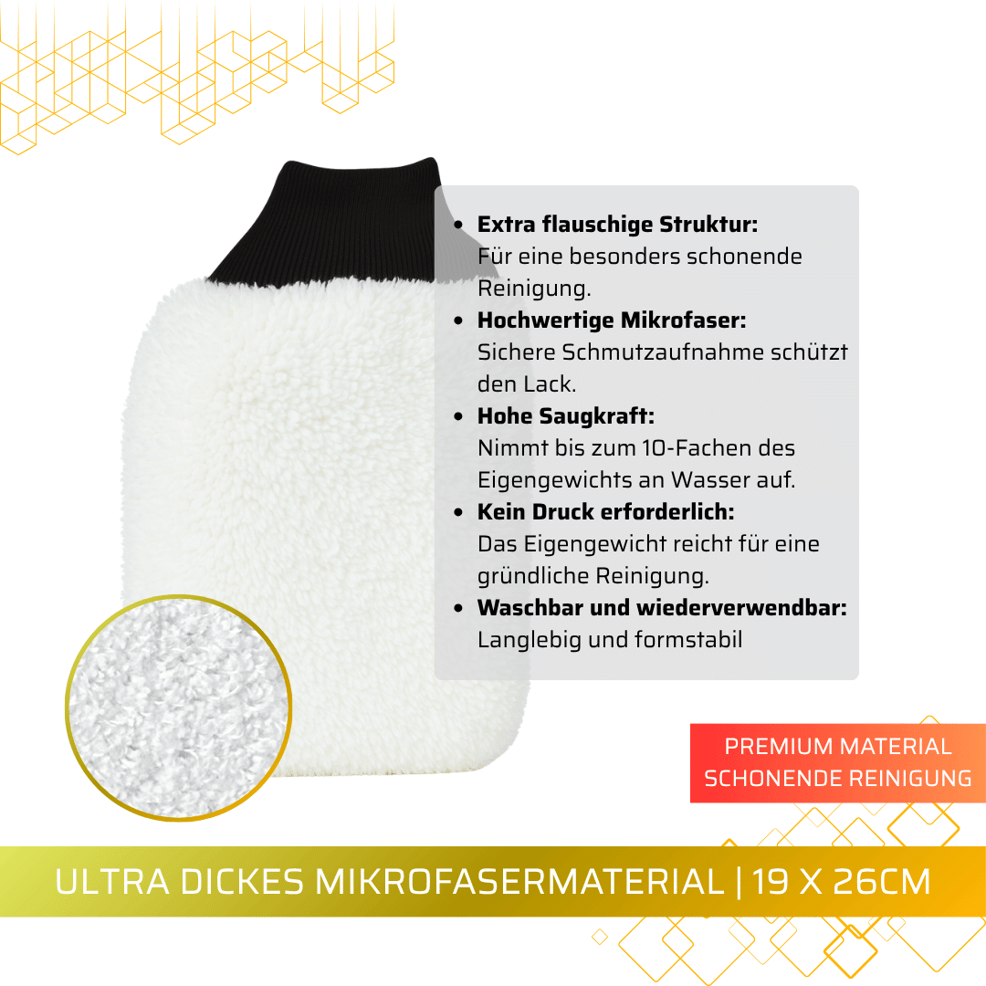 Pitstopstore Super Thick Microfiber Wash Mitt