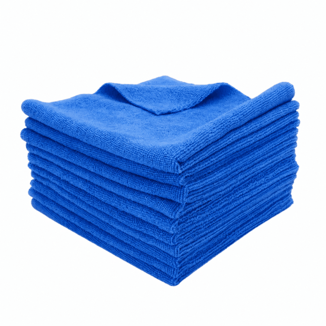 Pitstopstore Edgeless Allround Microfiber Towel 250GSM Dunkelblau 40×40cm 5Stk.