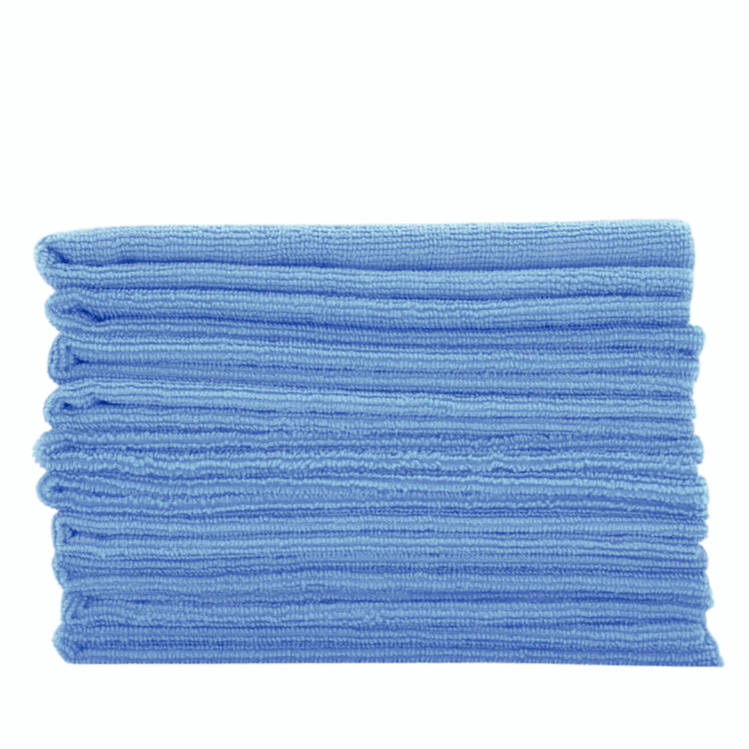 Pitstopstore Edgeless Allround Microfiber Towel 250GSM Hellblau 40×40cm 5Stk.