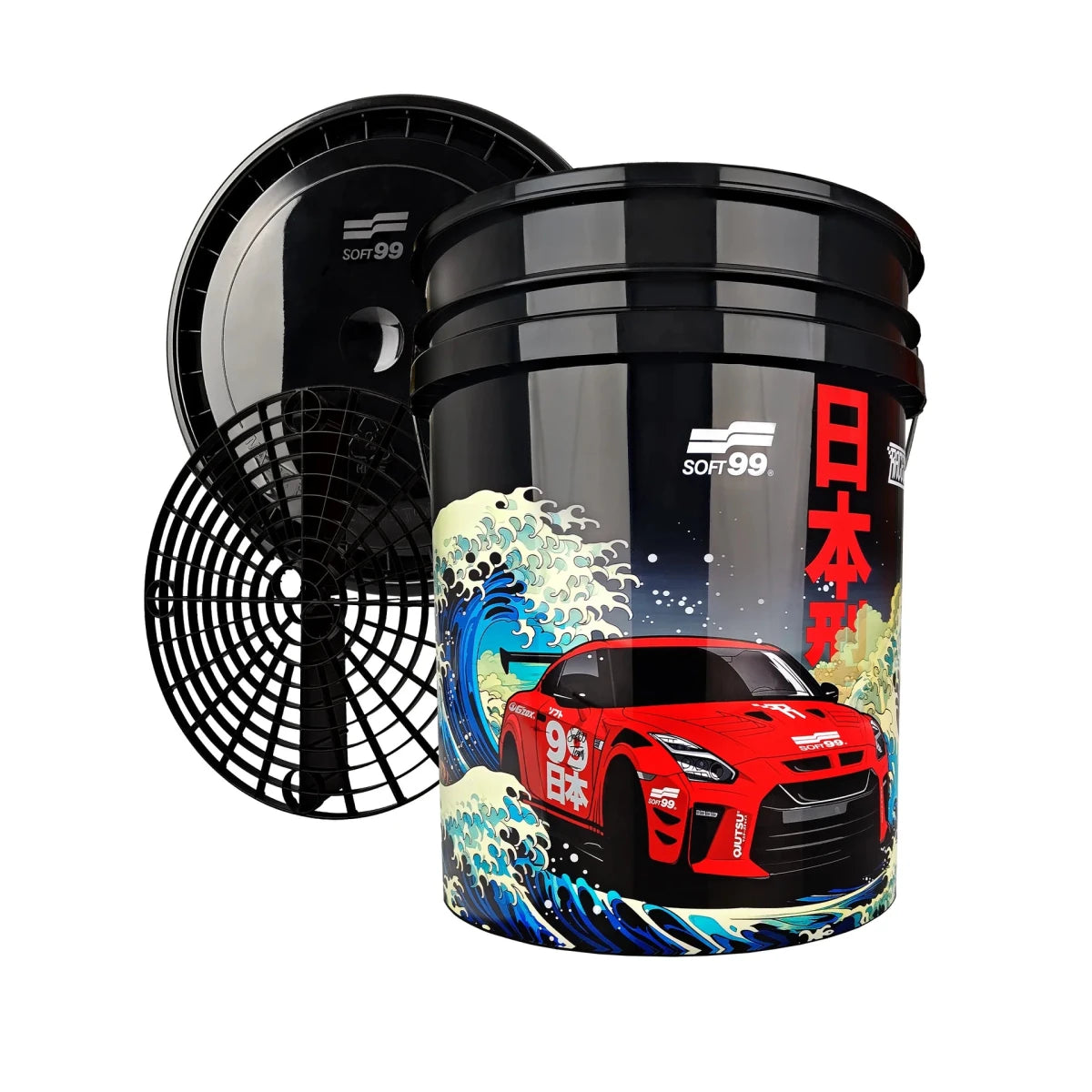 SOFT99 JDM Wascheimer Set 19L inkl. Zubehör (7-teilig)