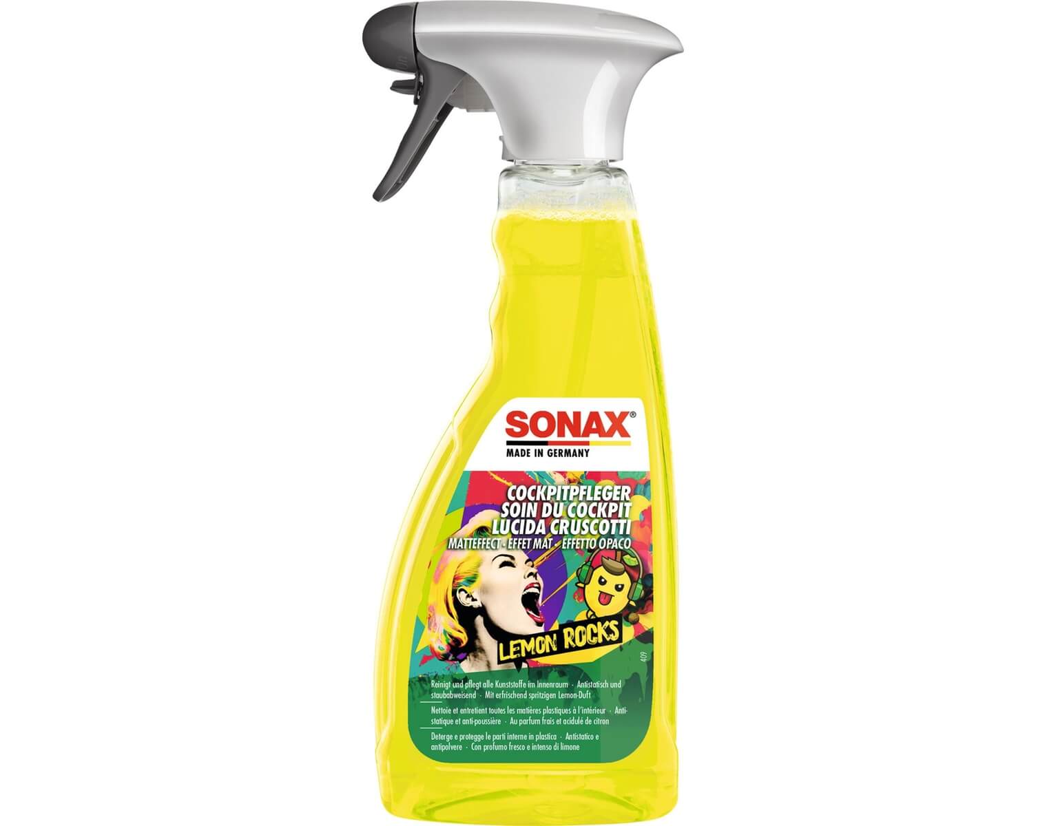 SONAX Cockpit Pfleger Lemon Rocks Matt Effekt 500 ml