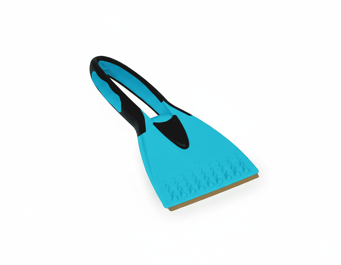 Winter Eiskratzer 2K mit Messingklinge blau