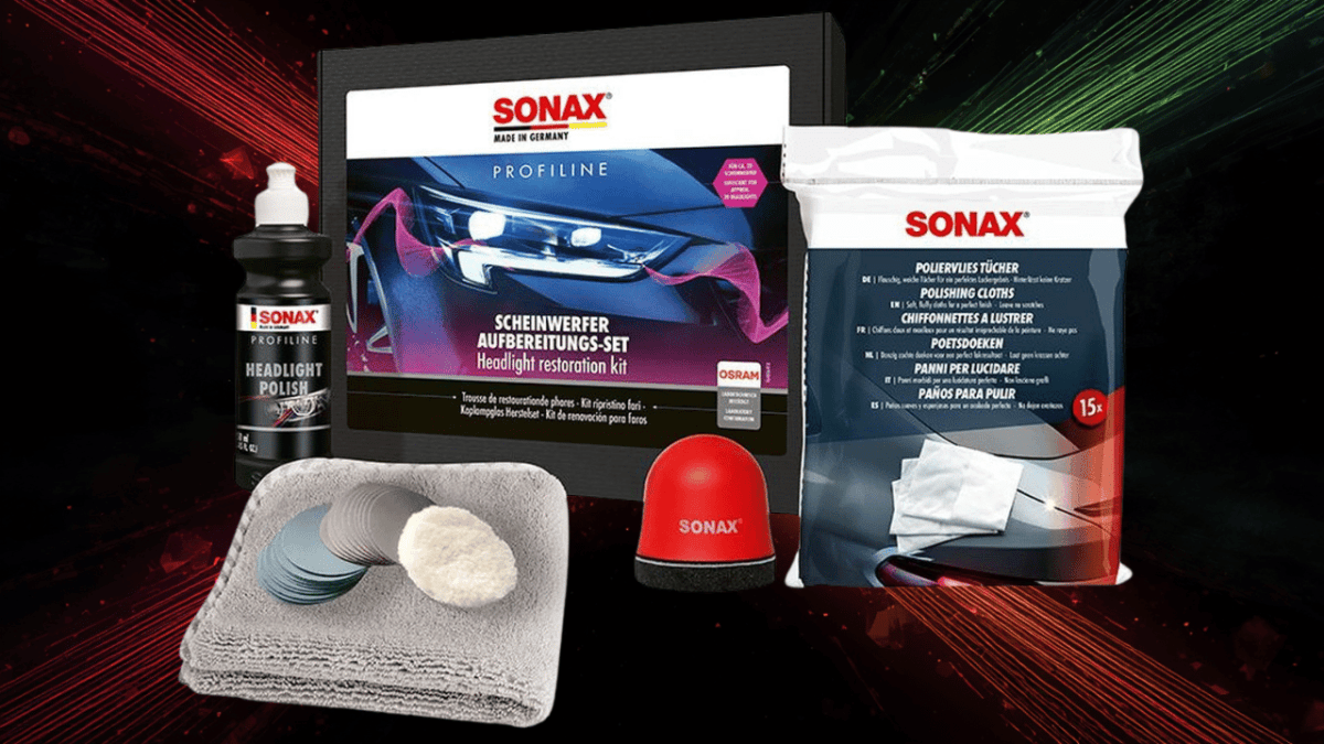 Glasklar in 3 Schritten: Das SONAX PROFILINE Scheinwerfer Aufbereitungsset