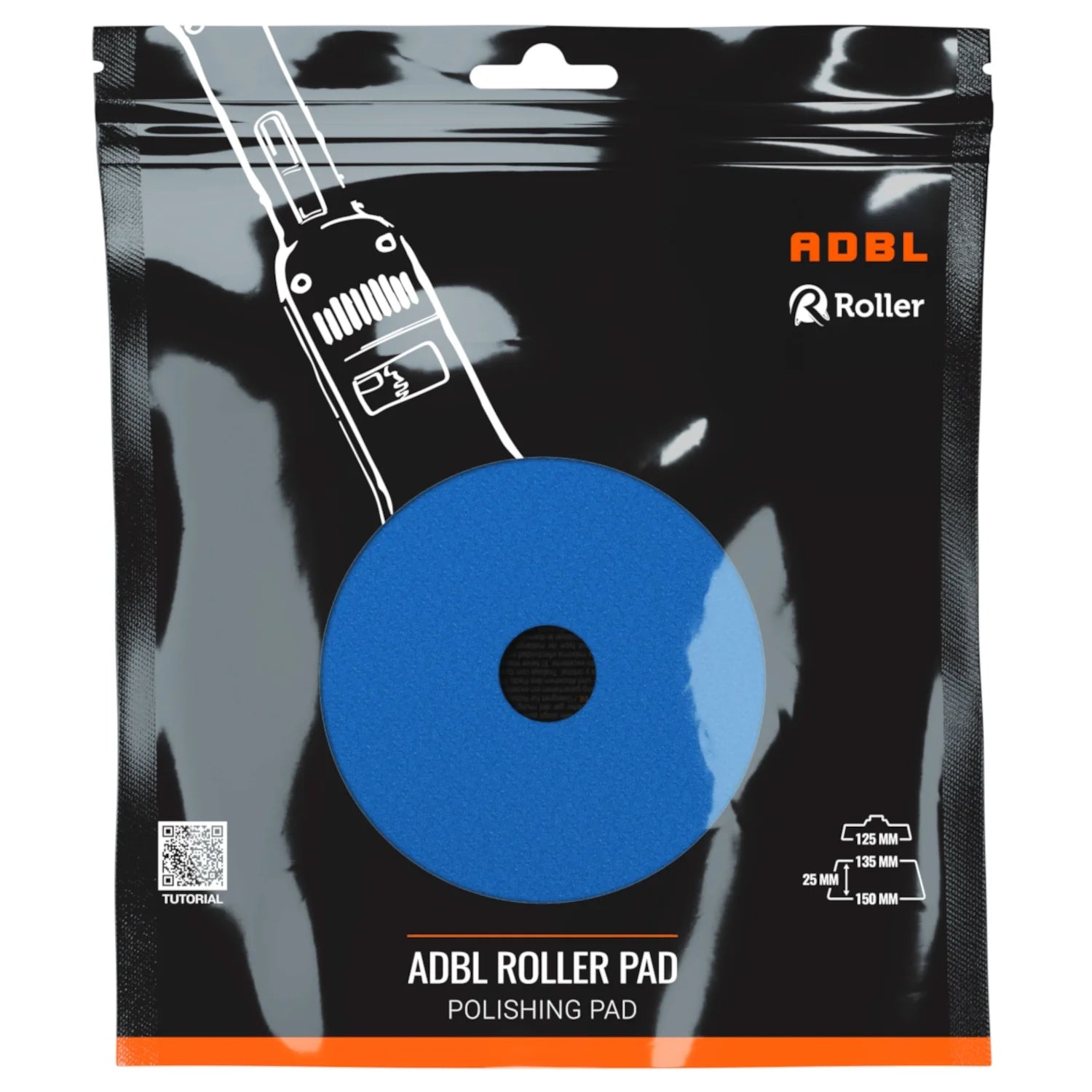 ADBL Roller Polierpad DA Hard Cut 125mm