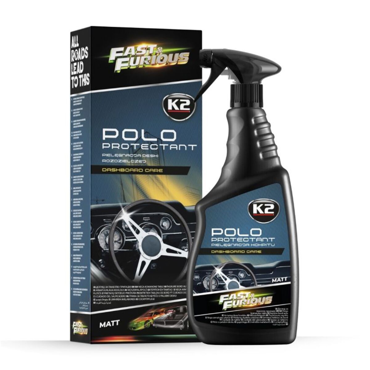 K2 Polo Protectant Fast&Furious Interior Detailer Matt 750ml