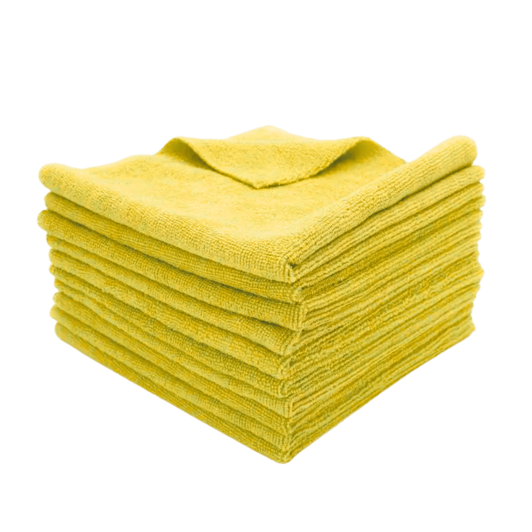 Pitstopstore Edgeless Allround Microfiber Towel 250GSM Gelb 40×40cm 5Stk.