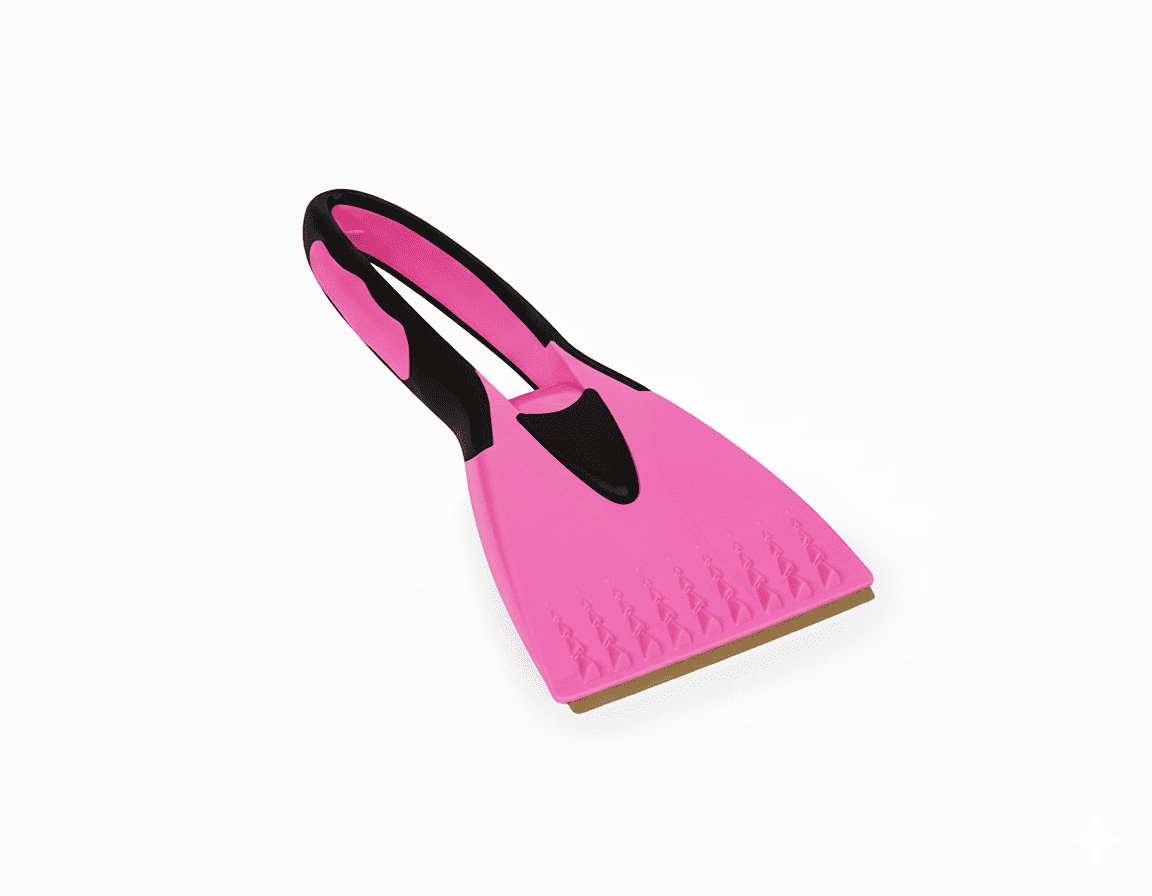 Winter Eiskratzer 2K mit Messingklinge pink